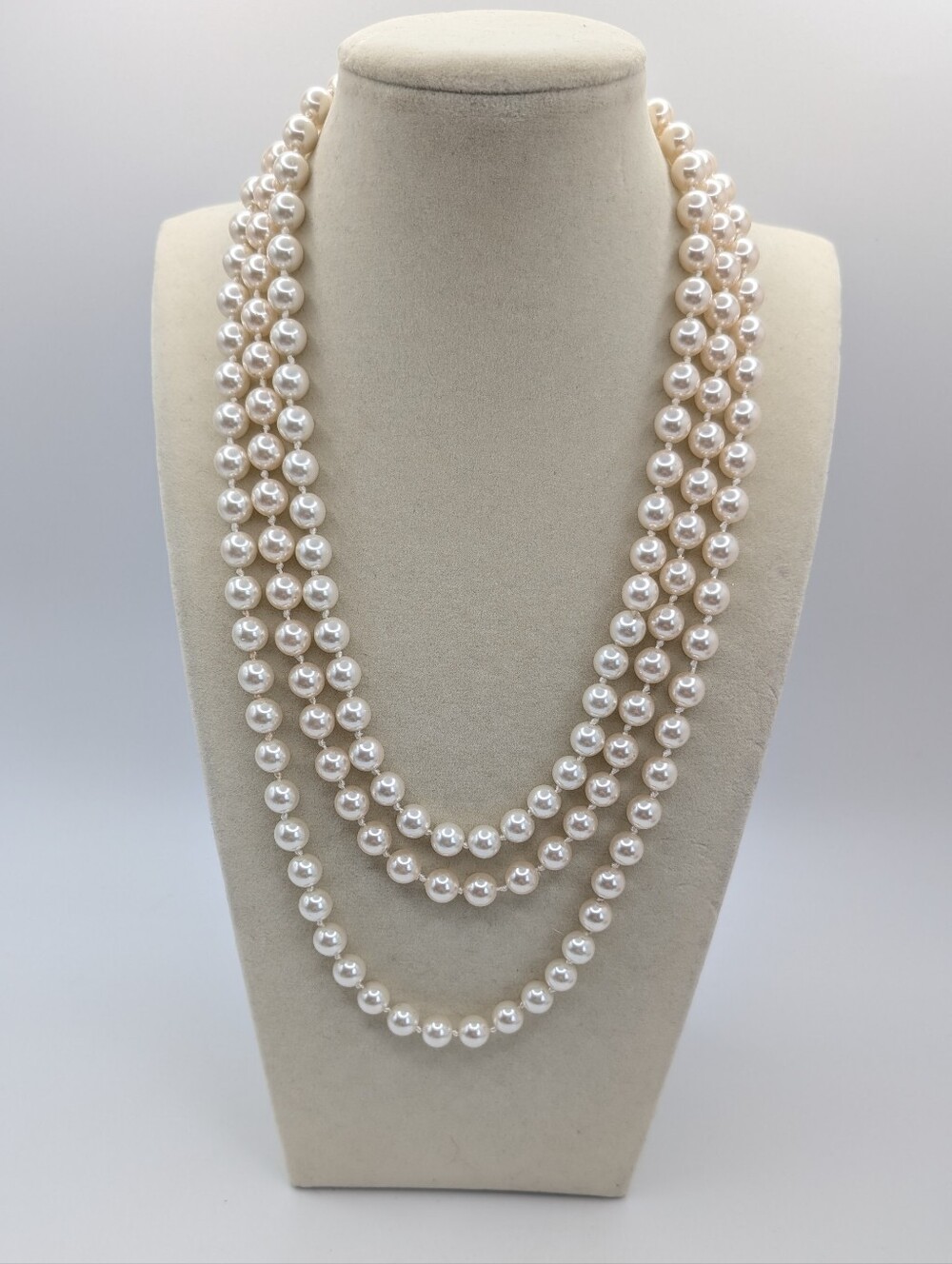 Glass Pearl Beaded Necklaces Lot of 4 - Picture 6 of 7